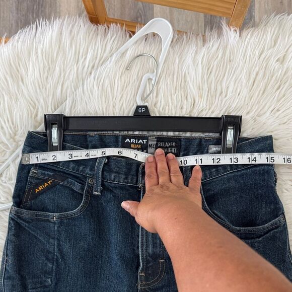 ARIAT REBAR Relaxed Straight leg Mens Jeans Size 30X30 - Picture 5 of 8